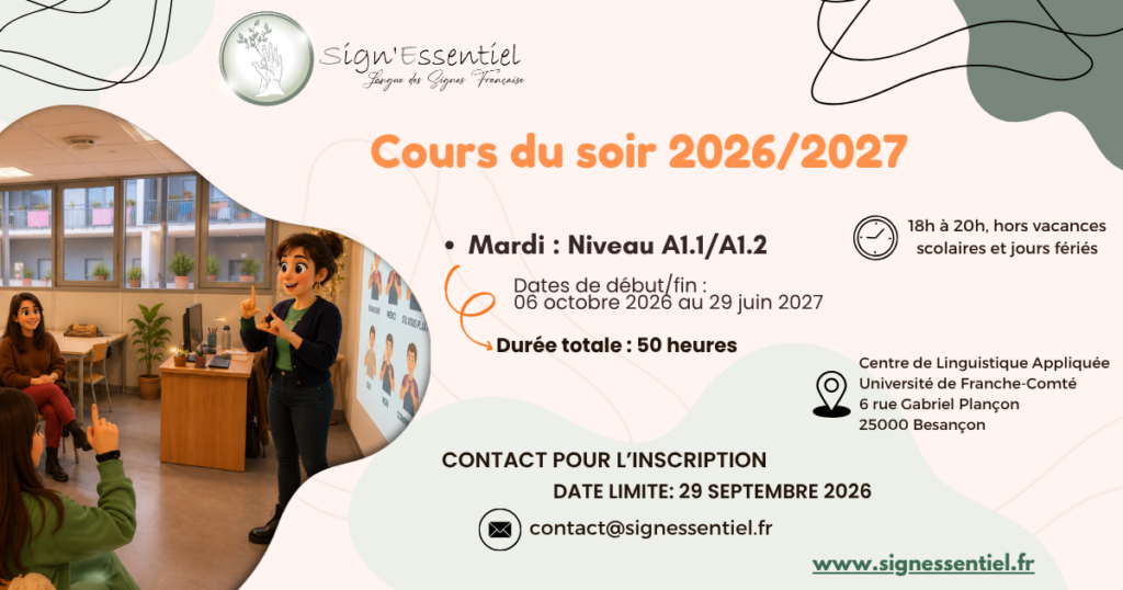 Cours du soir 2026